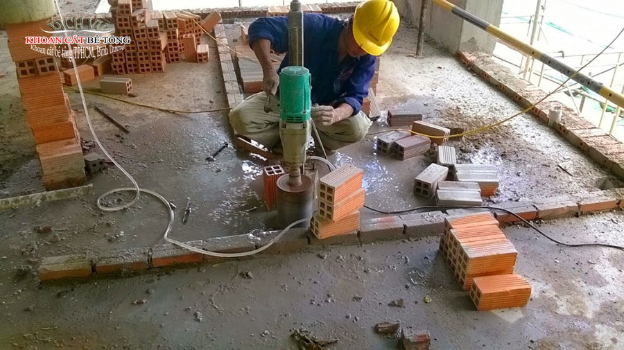 An toàn lao động trong khoan cắt bê tông